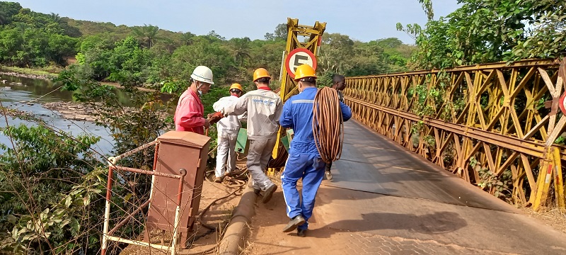 Boké: Le Consortium SMB-WINING lance les travaux de  rénovation du pont métallique de Correrah