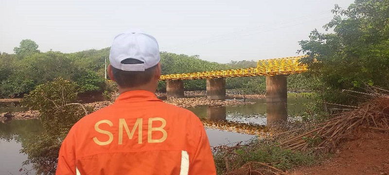 Boké: Le pont métallique de Correrah remis à la population après son entretien  par le Consortium SMB-Wining