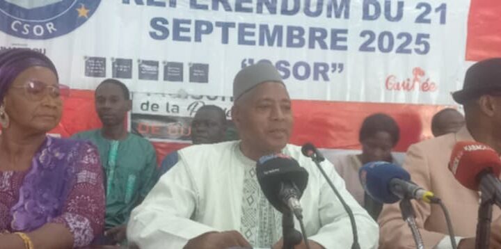 Conakry : La Coalition CSOR invite les Guinéens à voter « OUI » au référendum du 21 septembre 2025