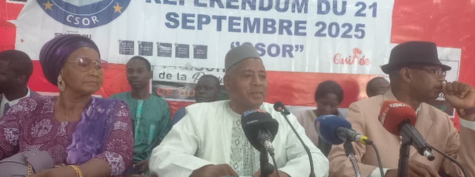 Conakry : La Coalition CSOR invite les Guinéens à voter « OUI » au référendum du 21 septembre 2025