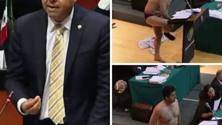 Mexique : Un député choque le Parlement en prononçant un discours en sous-vêtements pour dénoncer la corruption